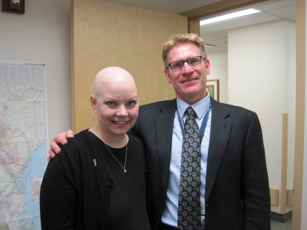 CancerPatient+Physician Carol Pastor (patient served by the Medicaid Breast and Cervical Cancer Treatment and Prevention Program) with Dr. Brent Parkinson (radiologist and Director of Intermountain Medical Center’s Breast Care program).